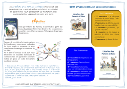 Les ateliers DES PARENTS D`ADOS proposent des