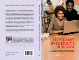 la gestion axée sur les résultats en éducation