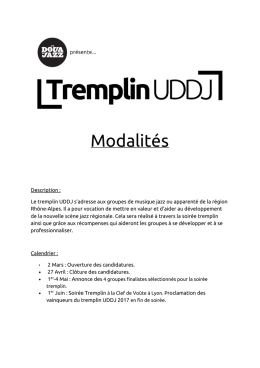 Voir les modalités d`inscriptions