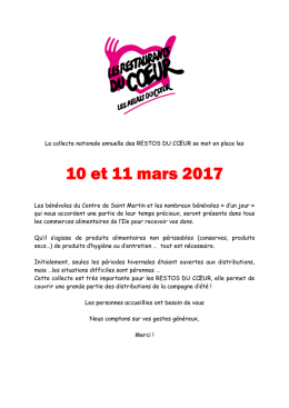 rappel collecte 2017