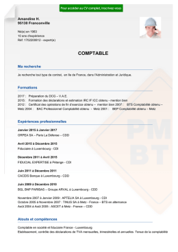 Recrutement CV COMPTABLE - r&eacute;f: 1702200812