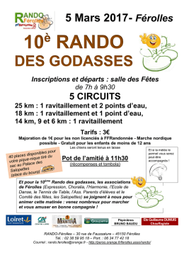 L`affiche de la rando