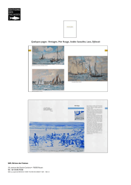 Quelques pages : Bretagne, Mer Rouge, Arabie Saoudite