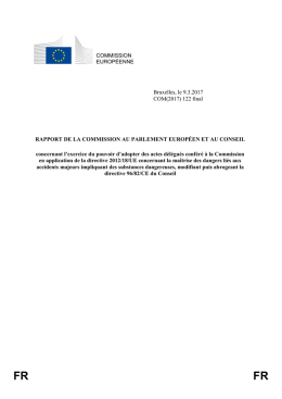 COMMISSION EUROP&Eacute;ENNE Bruxelles, le 9.3.2017 COM(2017