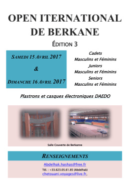 Circulaire Open Berkane 2017 02/03/17 20:50