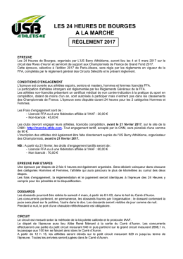 les 24 heures de bourges a la marche