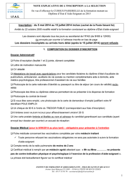 Note explicative Cursus PASSERELLE