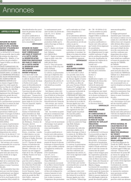 Annonces - LesEco.ma