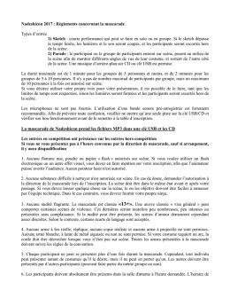 La mascarade de Nadeshicon prend les fichiers MP3 dans une clé