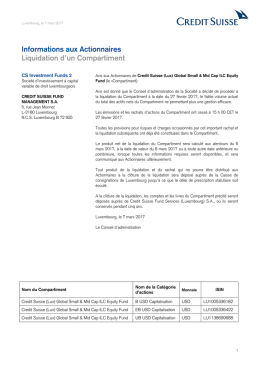 CS Investment Funds 2