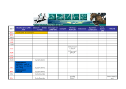 Calendrier GHS 2017