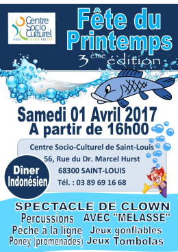 Centre Socio-Culturel de Saint-Louis 56, Rue du Dr. Marcel Hurst