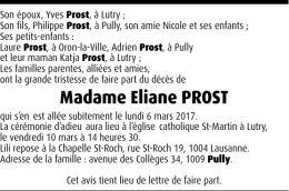 Madame Eliane PROST
