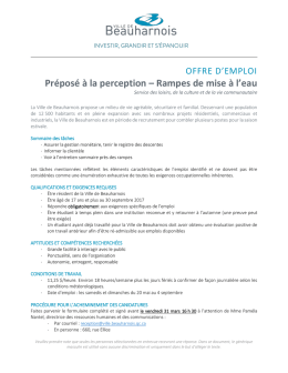 Pr&eacute;pos&eacute; &agrave; la perception &ndash; Rampes de mise &agrave; l`eau