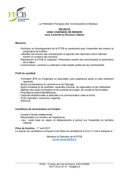 charge de mission h/f