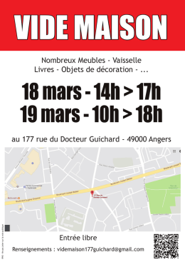 au 177 rue du Docteur Guichard - 49000 Angers