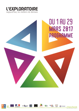 Exploratoire - Programme Mars 2017.