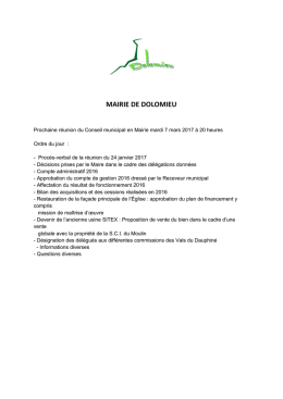 MAIRIE DE DOLOMIEU