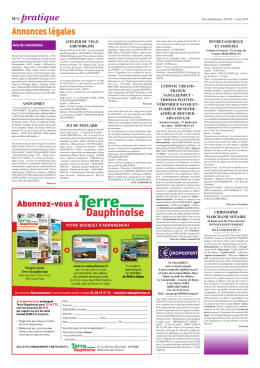 Les annonces légales du 9 mars 2017, page 1
