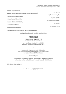 BONUS Gustave - Fun&eacute;railles debroux