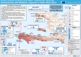 Humanitarian Aid Matthew response in Haiti 2016-2017