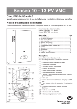 Notice d`installation et d`emploi SENSEO 10-13 VMC - Jean