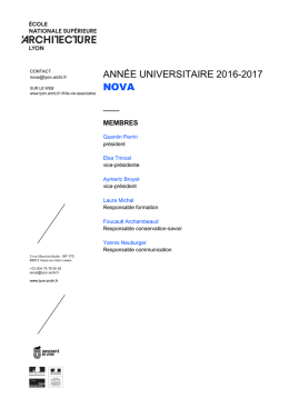 composition du bureau