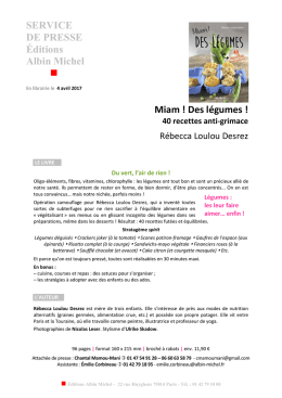 Rébecca Loulou-Desrez - Miam ! Des légumes