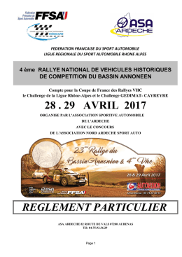 VHC - ASA Ard&egrave;che