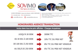 honoraires agence