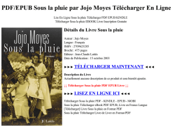 PDF/EPUB Sous la pluie Télécharger - Jojo Moyes