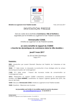Emmanuelle Cosse se verra remettre le rapport du CGEDD