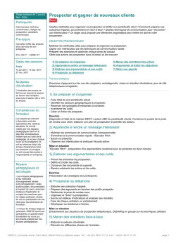 Prospecter et gagner de nouveaux clients