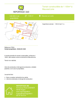 Plot for sale Mauves-sur