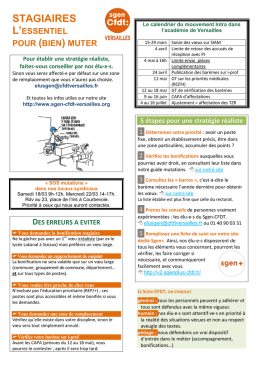 stagiaires - SGEN CFDT Versailles