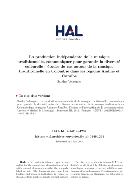 La production indépendante de la musique traditionnelle
