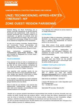 Technicien Apr&egrave;s-Ventes Externe - lycee professionnel blaise pascal