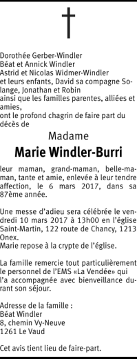 Marie Windler-Burri