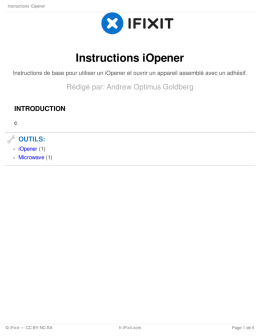 Instructions iOpener