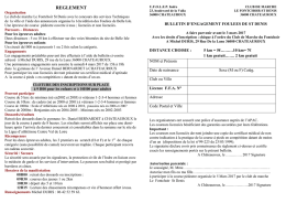 REGLEMENT - L`Echo du Berry Running Challenge