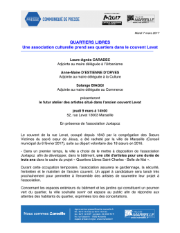 QUARTIERS LIBRES Une association culturelle