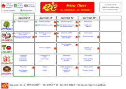 Menu Choix