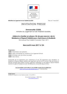 Visite du chantier en phase &laquo; fin de gros &oelig;uvre