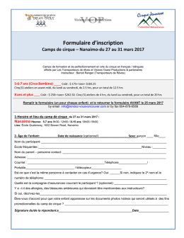 Formulaire de réservation FR