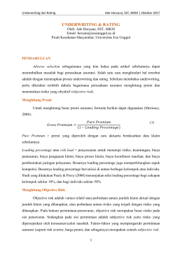 Ade Heryana Sesi 5 Underwriting dan Rating