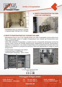 vaporisateur evaporateur GPL FAS 3000