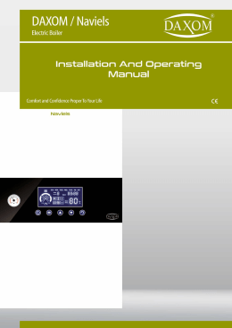 Daxom Wall hung electric boiler manuel